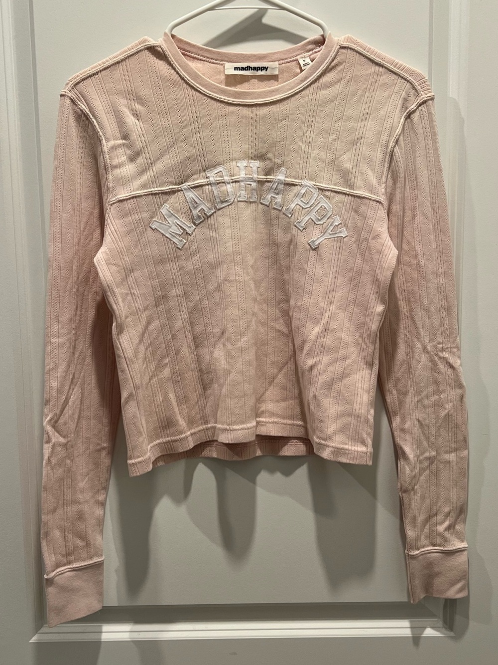 Madhappy Long Sleeve Pointelle Top